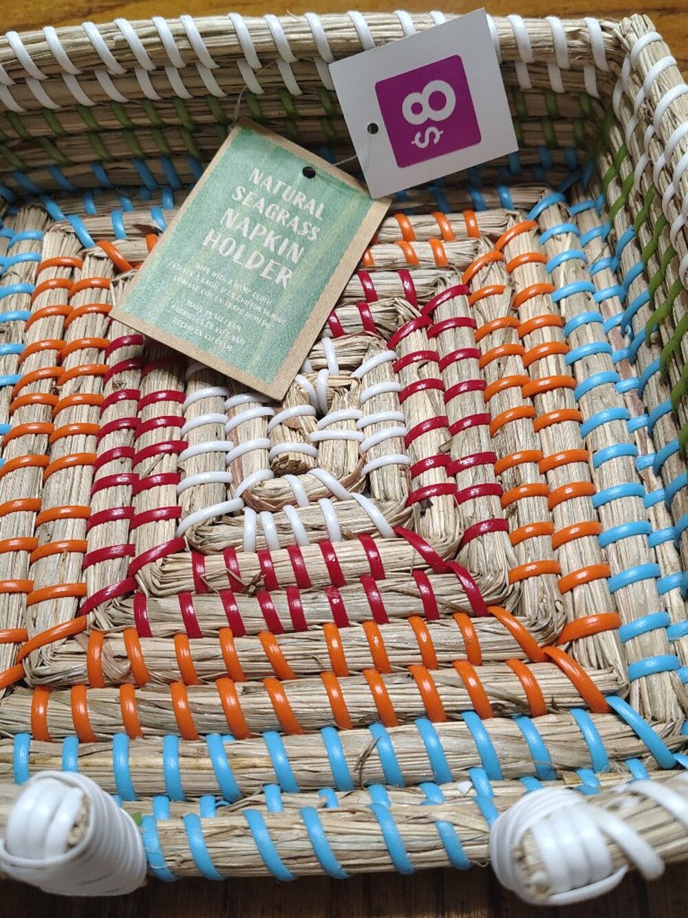 Natural Seagrass Napkin Holder